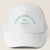 Après Surf Club Turquoise Surfers Social Crest Trucker Pet (Voorkant)