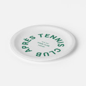 Après Tennis Club Custom Green Crest Papieren Bordje (Gekanteld)