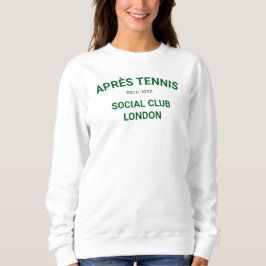 Après Tennis Club Player Team Green White Girls Trui