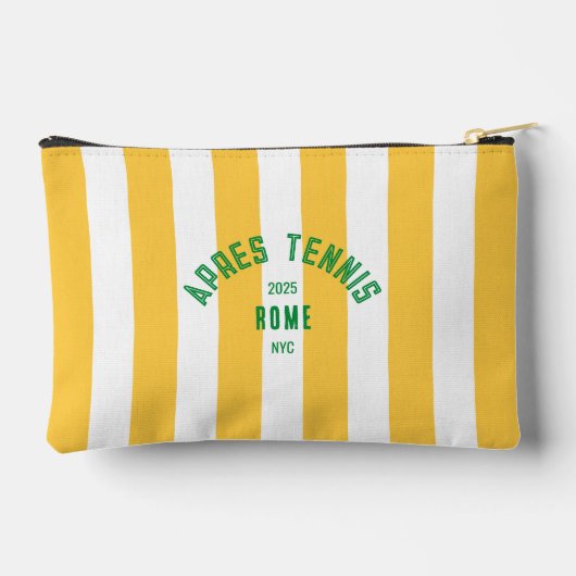 Apres Tennis Rome 2025 Yellow Stripe - Aangepast Etui (Achterkant)