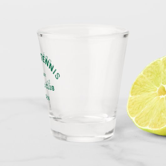 Après Tennis Social Club Groene Aangepaste Crest Shot Glas (Rechts)
