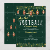 Après Voetbal Kerst Dinner Sportfeest Kaart (Voorkant / Achterkant)
