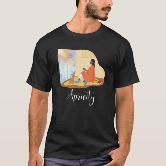 Apricity Cozy Winter Reading T-shirt (Voorkant)