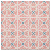 Apricot abstract floral stof (Swatch)