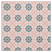Apricot abstract floral stof (Swatch)