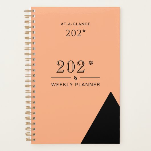 Apricot Crush 202*-2* Minimaal dagelijks 5.5x8.5 Planner (Voorkant)