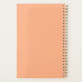 Apricot Crush 202*-2* Minimaal dagelijks 5.5x8.5 Planner (Achterkant)