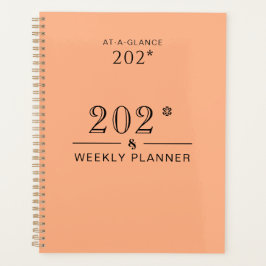 Apricot Crush 202*-2* Minimaal dagelijks 8.5x11 Planner