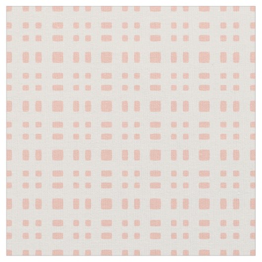 Apricot Geometric Tiled Stof (Close Up)