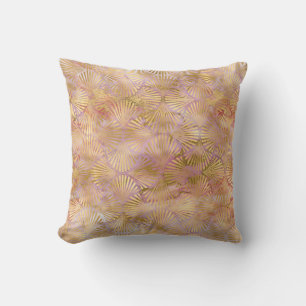 APRICOT GOLD ART DECO MARBLE CUSHION KUSSEN