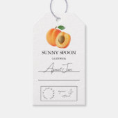 Apricot Hang Label Cadeaulabel (Voorkant)