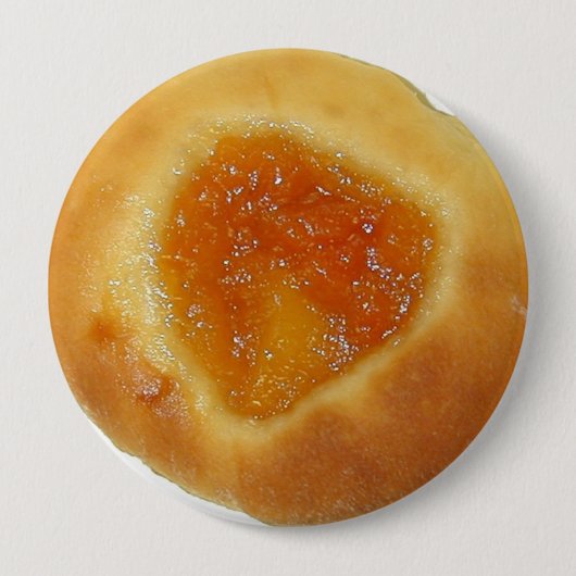Apricot Kolache pin Ronde Button 4,0 Cm (Voorkant)