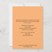 Apricot Nursing Graduate 2026 Announcement Kaart (Achterkant)