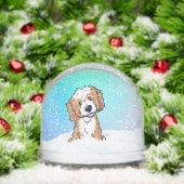 Apricot Parti Goldendoodle  Sneeuwbol (Kerstmis)