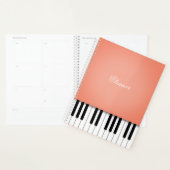 Apricot Sinaasappel Piano Music Keyboard Gepersona Planner (Display)