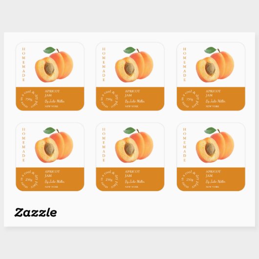 Apricot Small Business Label (Vel)