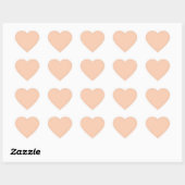 Apricot (solid color) hart sticker (Vel)