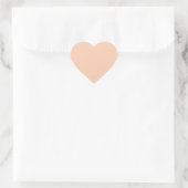 Apricot (solid color) hart sticker (Tas)