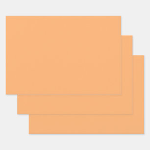 Apricot (solid color) inpakpapier vel