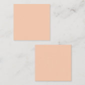 Apricot (solid color) notitiekaartje (Voorkant / Achterkant)