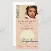 Apricot Uilen Meisjes Verjaardagsfeestje Premium U (Voorkant / Achterkant)