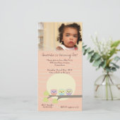 Apricot Uilen Meisjes Verjaardagsfeestje Premium U (Staand voorkant)