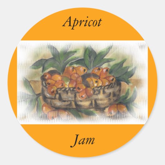 APRICOTEN RONDE STICKER (Voorkant)