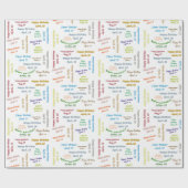 April, 10-jarig cadeaupapier voor cadeautjes (Vlak)