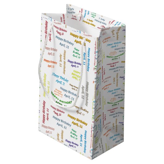 April, 11-jarige cadeautas (Achterkant Gekanteld)