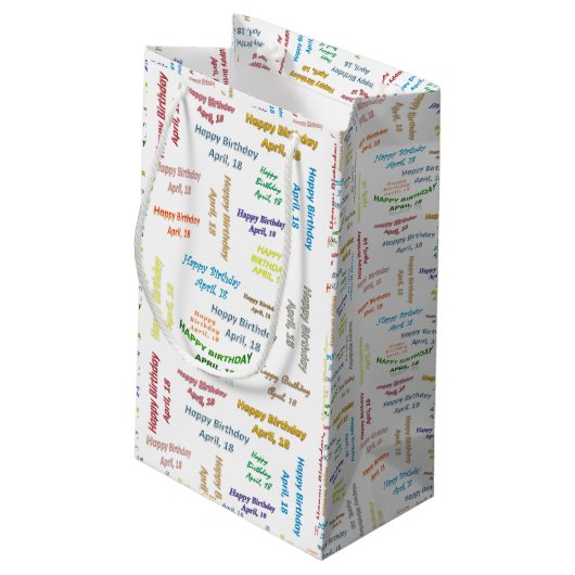 April, 18-jarige cadeautas (Achterkant Gekanteld)