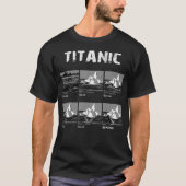 April 1912 Titanic Voyage Atlantic Ocean Ship Hist T-shirt (Voorkant)