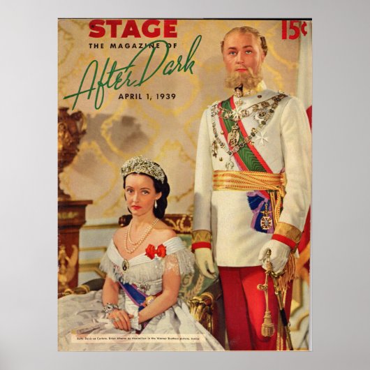 April 1939 Stage Magazine cover Poster (Voorkant)