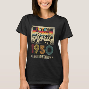 April 1950 75e verjaardag 75 jaar oud vintage mann t-shirt