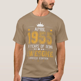 April 1955: 67 jaar Geweldige beperkte Editi T-shirt