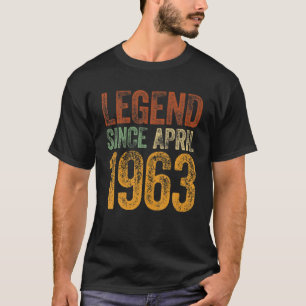 april 1963, geboren sinds 1963 t-shirt