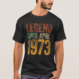 april 1973, geboren sinds 1973 t-shirt
