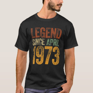 april 1973, geboren sinds 1973 t-shirt