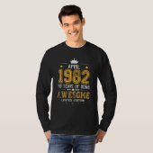 april 1982 40 jaar Geweldige T-shirt (Voorkant volledig)