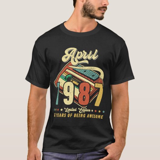  APRIL 1987 Geïmd op 33 jaar 1987 T-shirt (Voorkant)
