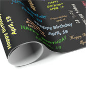April, 19 april Gift Wrapping Paper Cadeaupapier (Rol Hoek)