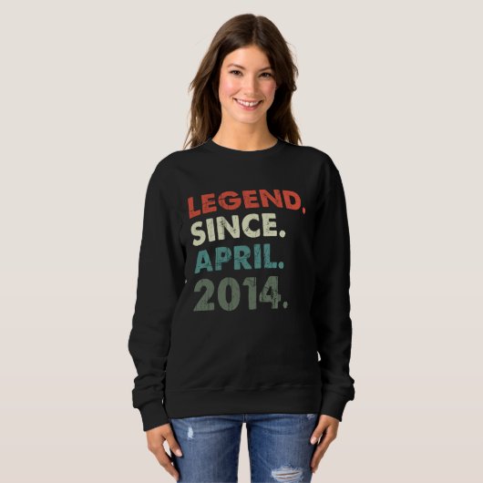 April 2014 Legendary Year 2014 Retro 2014 Legend S Trui (Voorkant volledig)
