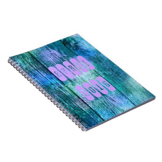 April 2016 Paars Turquoise Maandelijks Notitieboek (Rechterzijde)