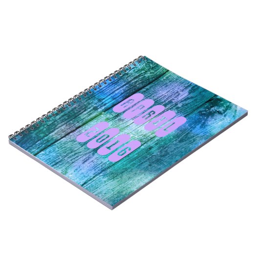 April 2016 Paars Turquoise Maandelijks Notitieboek (Linkerzijde)