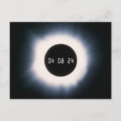 April 2024 Totale zonnepanelen in zwart-wit Briefkaart (Voorkant)