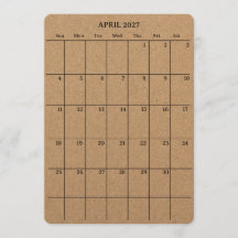 April 2027 Agenda voor Planners en Journals