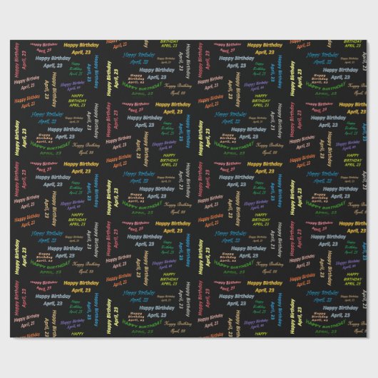 April, 23 's avonds cadeaupapier (Vlak)