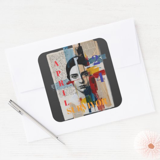 April 24 Overlevende Sticker (Envelop)