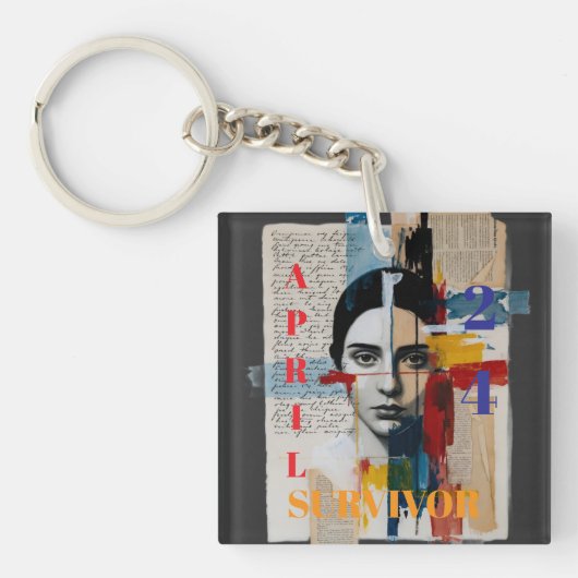 April 24 Survivor Keychain (voorkant)