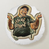 April 24th rond kussen (Achterkant)