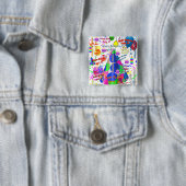 April, 30 Birthday Square Button (In situ)